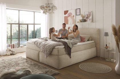 Omaha von ED-Lifestyle - Boxspringbett cream
