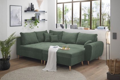 Calanda von ED-Lifestyle - Ecksofa links winter moss