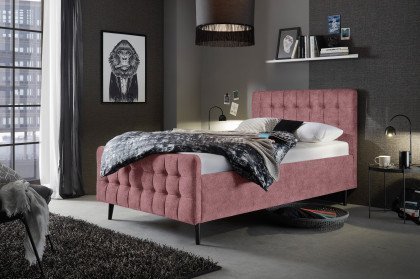 Yaron H von ED-Lifestyle - Polsterbett 140 rosa