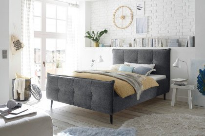 Yaron E von ED-Lifestyle - Polsterbett 140 anthrazit