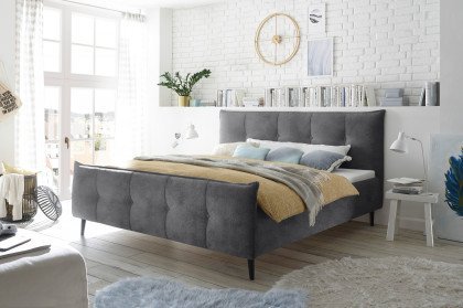 Yaron E von ED-Lifestyle - Polsterbett 180 anthrazit