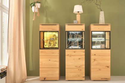 Nandur 1063 von Decker - Vitrine aus Asteiche natur