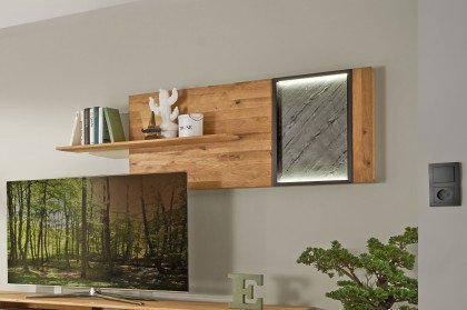 Nandur 1063 von Decker - Wandpaneel Asteiche natur/ Schiefer