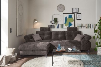 Nevis von ED-Lifestyle - Ecksofa links espresso