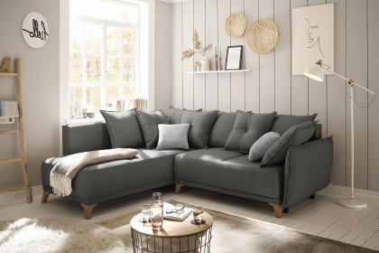 Pamplona von ED-Lifestyle - Eckgarnitur links graphite
