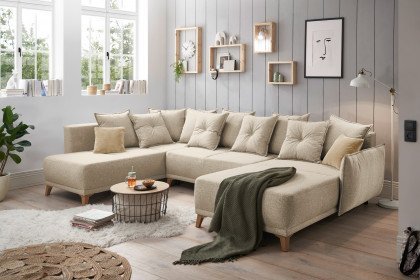 Pamplona von ED-Lifestyle - XXL-Sofa links beige