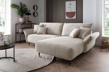 Vanilla von Benformato - Ecksofa rechts beige