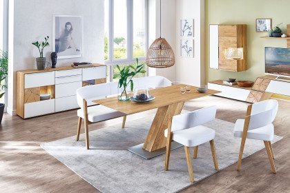 Talvera 1015 von Decker - Esszimmer in Weiß & Asteiche