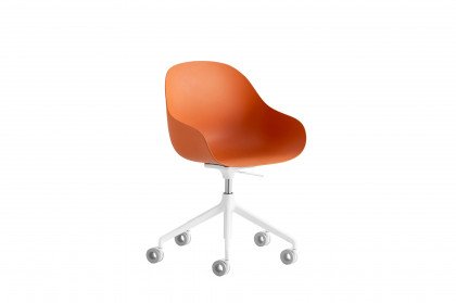 Academy von connubia by calligaris - Drehstuhl safran/ weiß