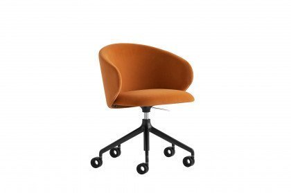 Tuka von connubia by calligaris - Bürostuhl safran/ schwarz