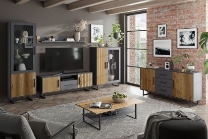Stella-living von Elfo Möbel - Wohnwand Eiche