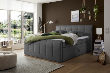Girona 2 von ED-Lifestyle - Boxspringbett 180 anthrazit
