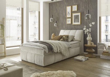 Valencia 5 von ED-Lifestyle - Boxbett 120 ivory cream