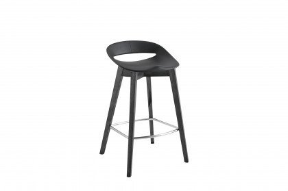 Cosmopolitan von connubia by calligaris - Barhocker schwarz matt/ graphit