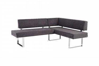 Isco von ADA Mindful Living - Eckbank mit Metallkufen in Chrom