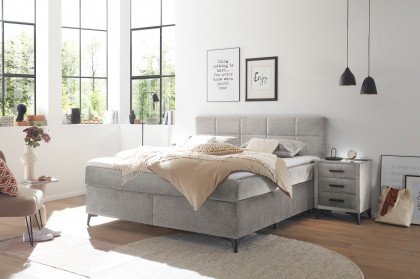 Navarra von ED-Lifestyle - Boxspringbett 180 silver