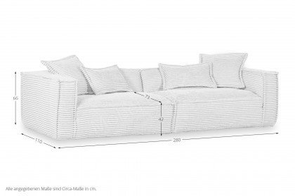 Chicago von GUTMANN - Big-Sofa beige