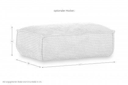 Chicago von GUTMANN - Big-Sofa beige