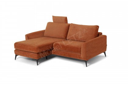 Kiano von GUTMANN - Sofa mit Anstellhocker links bronze