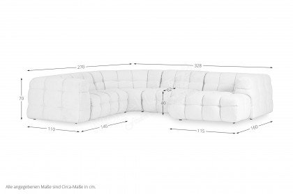 Core von GUTMANN - Wohnlandschaft links weiß