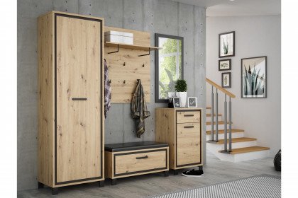 Trondheim von Forte - Garderobe in Artisan Eiche