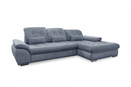 Rigatti-LE24 von Benformato - Ecksofa Ausführung rechts hellblau