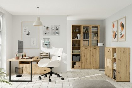 Goldsboro von Forte - Büromöbelset mit Eckschreibtisch