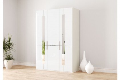 MR Imola von Musterring - Kleiderschrank 3-türig Weißglas - Spiegel