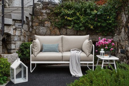 Easy von connubia by calligaris - Bank in Sand & Schneeweiß matt
