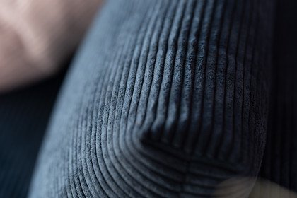 Draba von ADA Mindful Living - Ecksofa rechts steel-blue