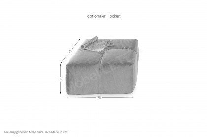 MR Marlo von Musterring - Polsterecke Ausführung rechts beige