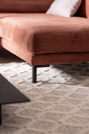 Valentino-LE24 von ADA Mindful Living - Polsterecke rechts copper-brown