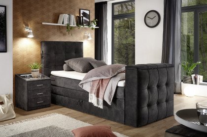 Richmond-Dream von set one by Musterring - Boxspringbett 120 mit Bettkasten + TV-Halterung