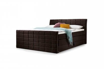 Florida von set one by Musterring - Boxspringbett KT2 dunkelbraun