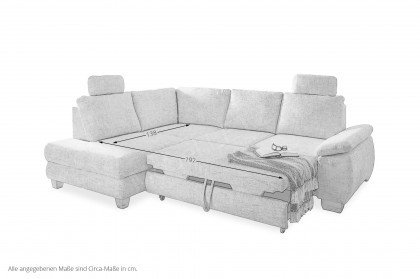 Positano von Benformato - Eckgarnitur links creme