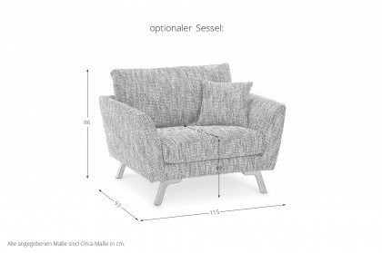 Namur von Primavera Furniture - Sofaecke links blue