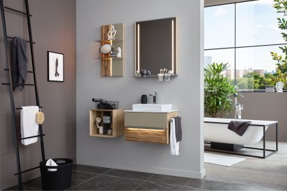 Jarin von Musterring - Badezimmer Altholz-Eiche & Glas titan