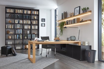 Kara-Frame von Musterring - Büroensemble mit Auflagen-Schreibtisch