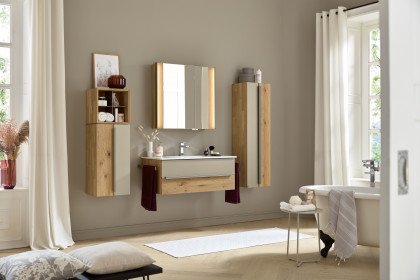 Jarin von Musterring - Badezimmer in Wildeiche/ Glas titan