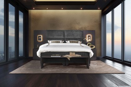 Maestro-Dream Wood von Serta - Boxspringbett in Graphite & Onyx
