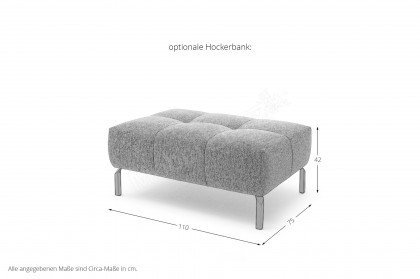 Cleveland Move von Candy - Ecksofa Ausführung rechts nature