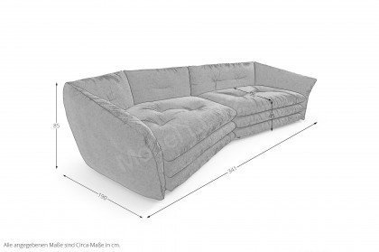 Manyara von Bretz - Polstergarnitur links margaux