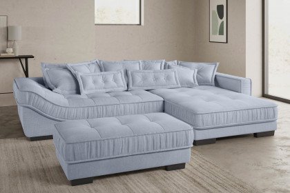 Diwan II von Nova Via - Ecksofa Ausführung rechts blue-grey