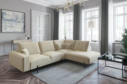 Celaya von Primavera Furniture - Ecksofa rechts dunkelbeige