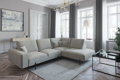 Celaya von Primavera Furniture - Ecksofa rechts graubeige