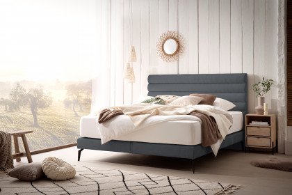 Stripes-Dream von DONE.® - Boxspringbett anthracite