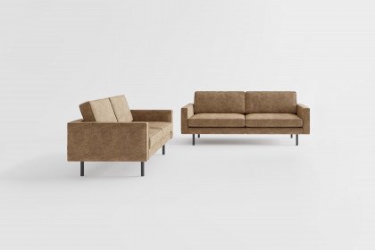 June von Primavera Furniture - Polstergarnitur liver-hellgraubraun