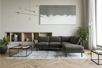 Samos von Primavera Furniture - Eckgarnitur Variante rechts dark-grey