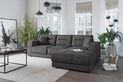 Verona von Primavera Furniture - Polstersofa rechts graubraun