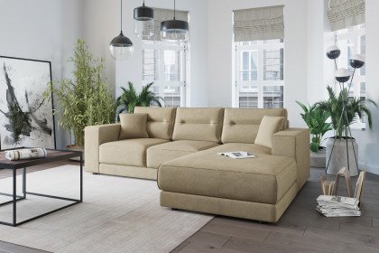 Verona von Primavera Furniture - Ecksofa Variante rechts dunkelbeige